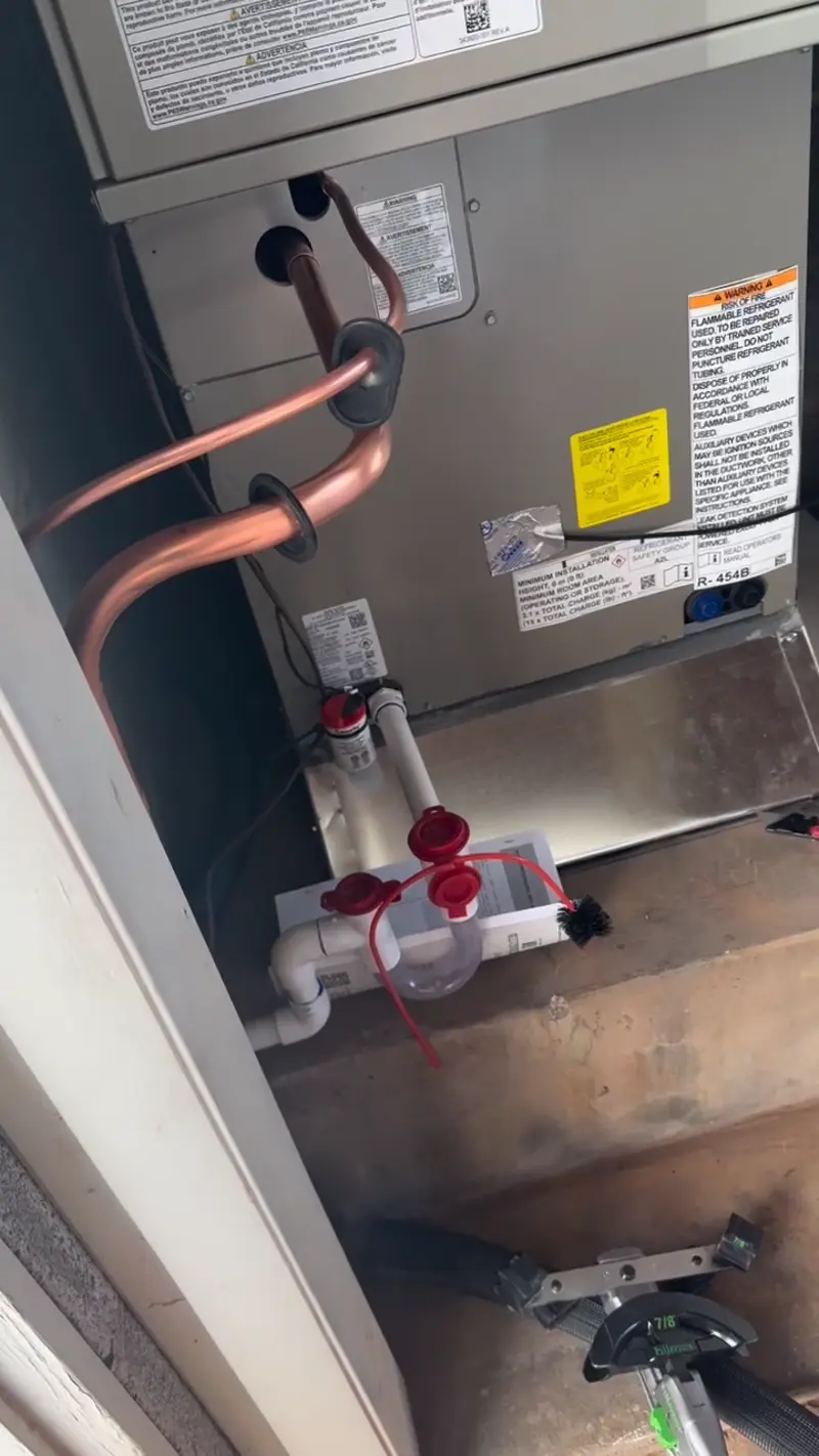 AC air handler and refrigerant lines in St. George, UT