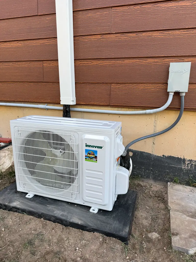 Outdoor AC unit installed beside a home in St. George, UT
