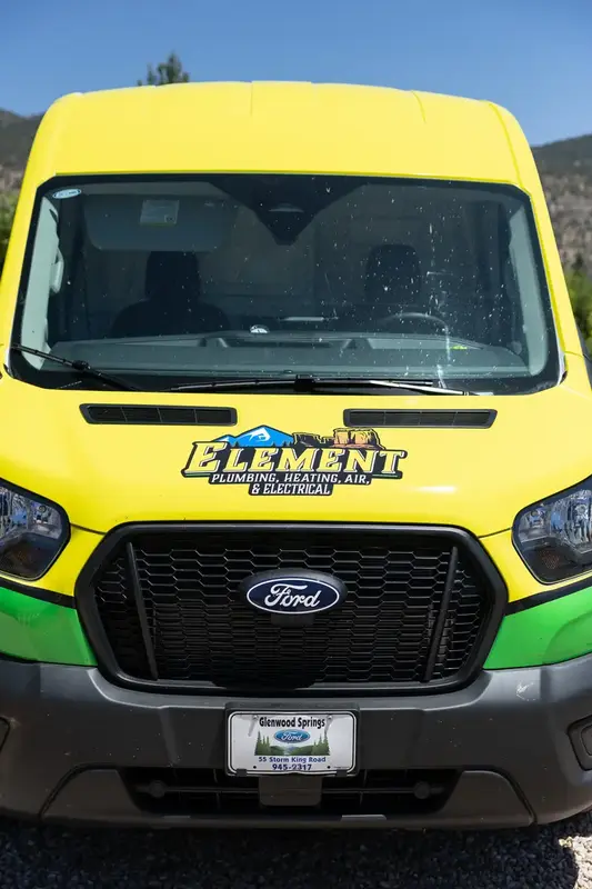 Front of an Element service van in St. George, UT