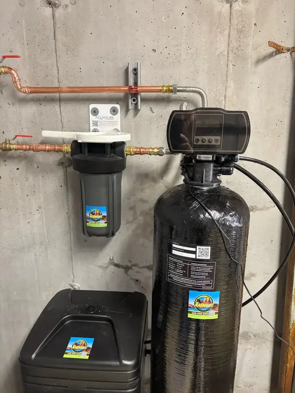 New water softener and sediment filter installation in St. George, UT