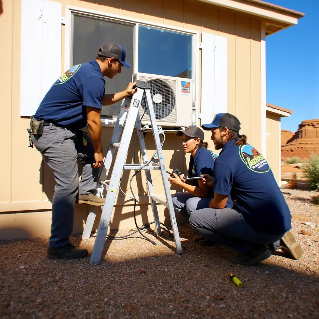 Technicians Performing Window AC Repair – St. George UT