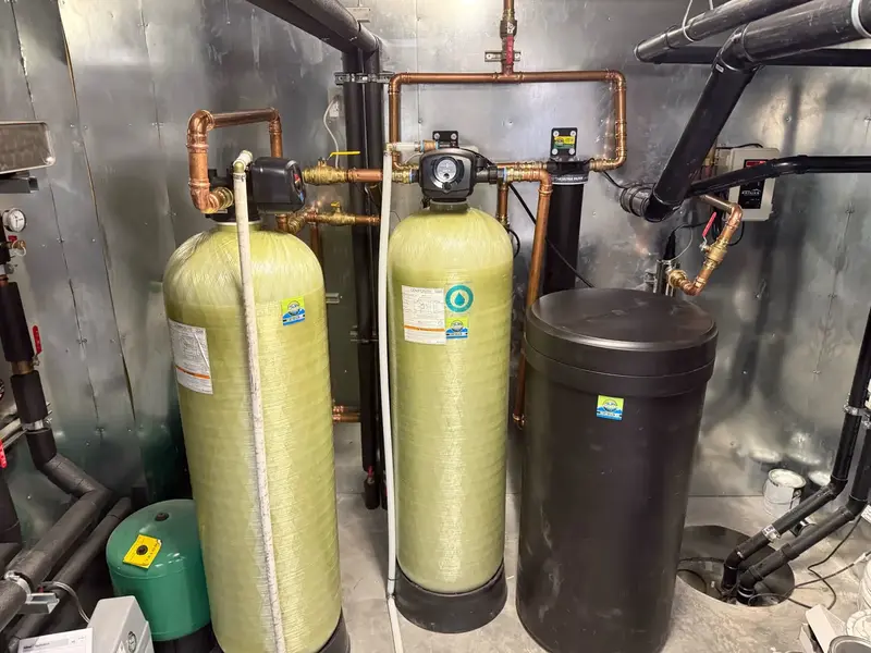 Twin tank well water softener system in St. George, UT