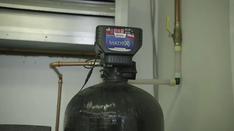 Water treatment system control valve setup in St. George, UT